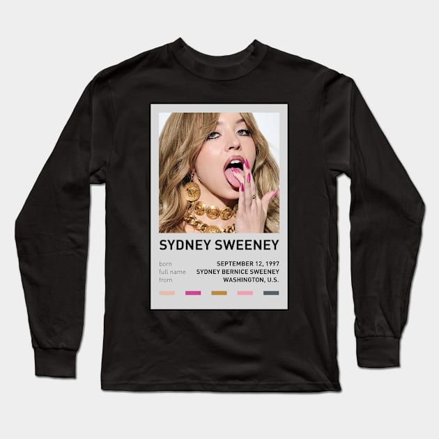 Sydney Sweeney Long Sleeve T-Shirt by sinluz